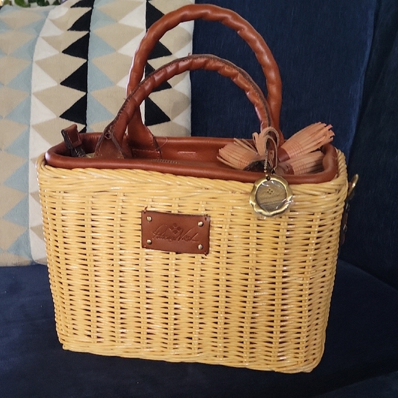 Patricia Nash Wicker Sorrentina Satchel - Picture 2 of 7